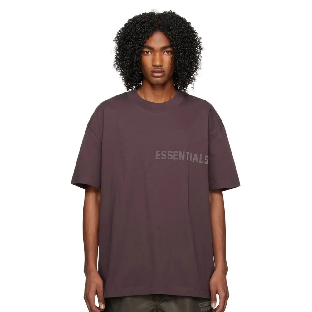 Fear of God Essentials Short-Sleeve Tee 'Plum' Size S NWT